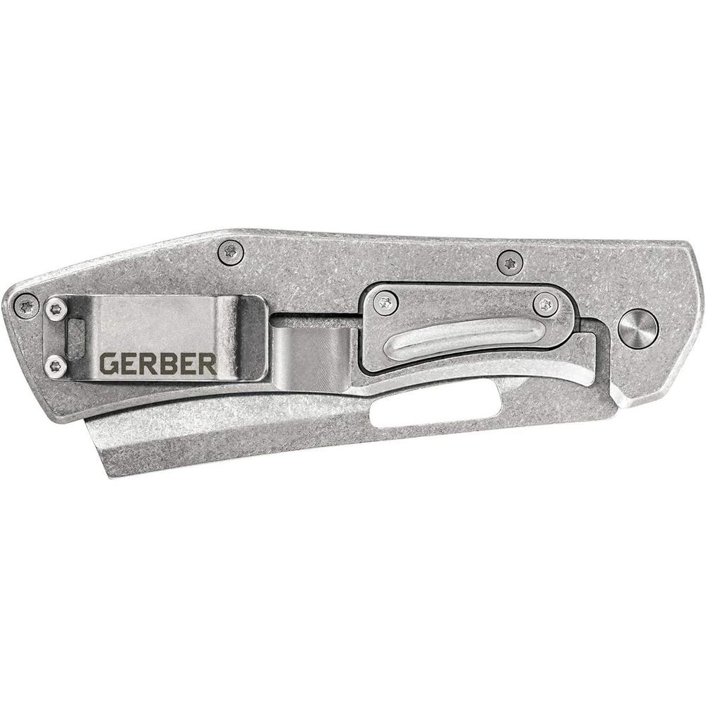 Gerber Gear 30-001495N Flatiron Folding Pocket Knife Cleaver, 3.6 Inch Blade, Desert Tan