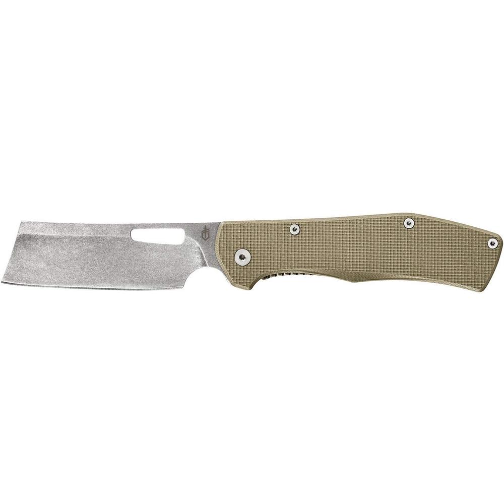 Gerber Gear 30-001495N Flatiron Folding Pocket Knife Cleaver, 3.6 Inch Blade, Desert Tan