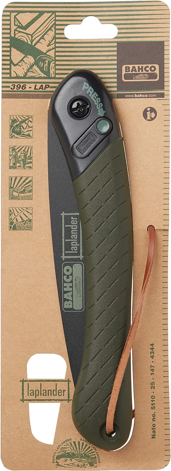 Bahco Tools 396-LAP Laplander Folding Saw, 7-1/2 -Inch Blade, 7 TPI