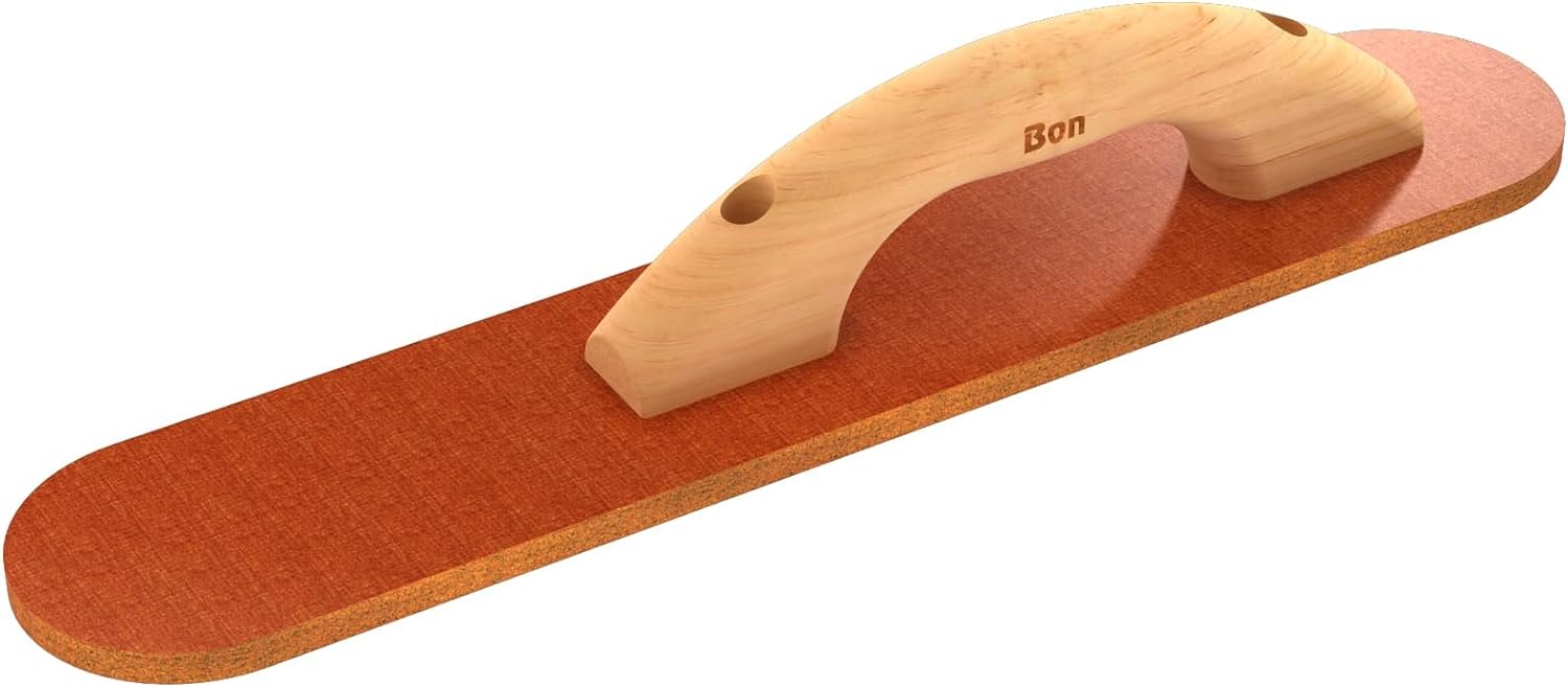 Bon Tool Bon 22-467 20-Inch by 3-1/2-Inch Round End Laminated Canvas Resin Float with Comfort Grip Handle