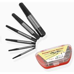 Loboo Idea Damaged Screw Extractor Tool Kit, Easy Out Screw Extractor Drill Bits Tool Set, Broken Bolt Stripped Screw Extractors with Any