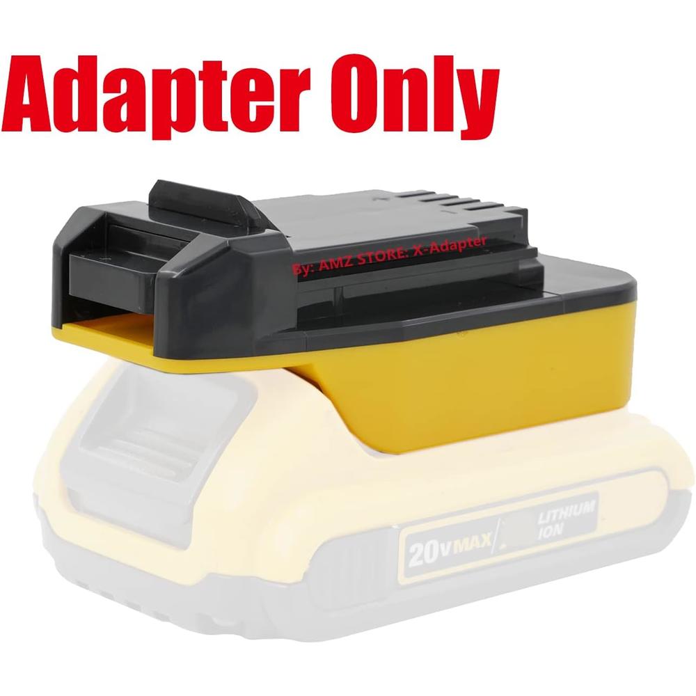 X-Adapter 1x Adapter Only for Black + Decker 20V MAX (Not 18V Ni-CD) Cordless Tools Works On DeWalt 20V MAX XR DCB205 Li-Ion Battery (Ada