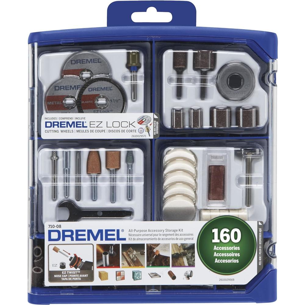 Generic Dremel 710-08 Accessory Kit and 225-01 Flex Shaft Attachment Bundle