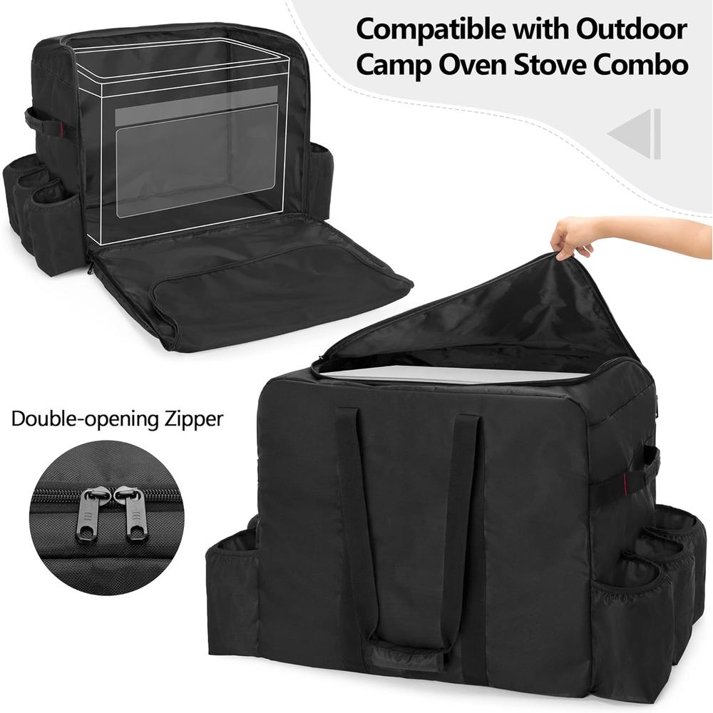 SAMDEW Camp Oven Carry Bag Compatible with Camp Chef Oven Stove Combo, Camping Oven Cover Compatible with Hike Crew Outdoor Gas