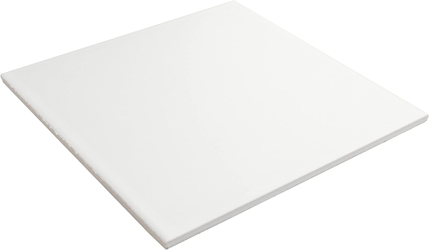 SOMERTILE FRC8REVW Revival White x 7-3/4" Ceramic Floor and Wall Tile, 25 Sq Ft