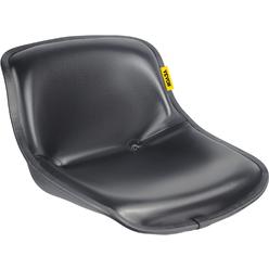 VEVOR Universal Tractor Seat, Industrial High Back, Black PVC Lawn and Garden Mower Seat Replacement, Two Drain Holes Steel Frame Com