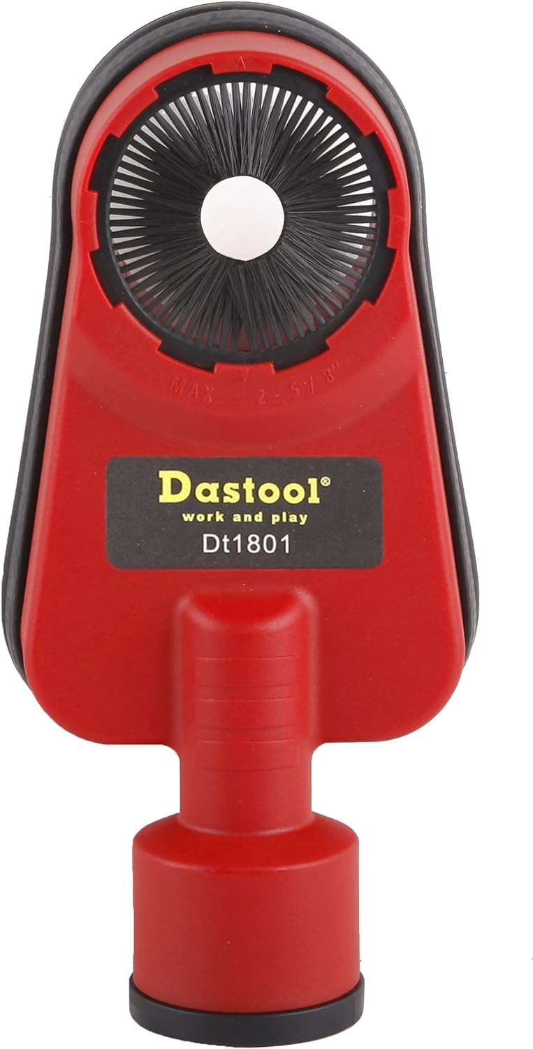 Dastool ltd Dastool Drilling Dust Collection Attachment,Universal Dust Shroud for Drilling 1-3/8" Dt1801