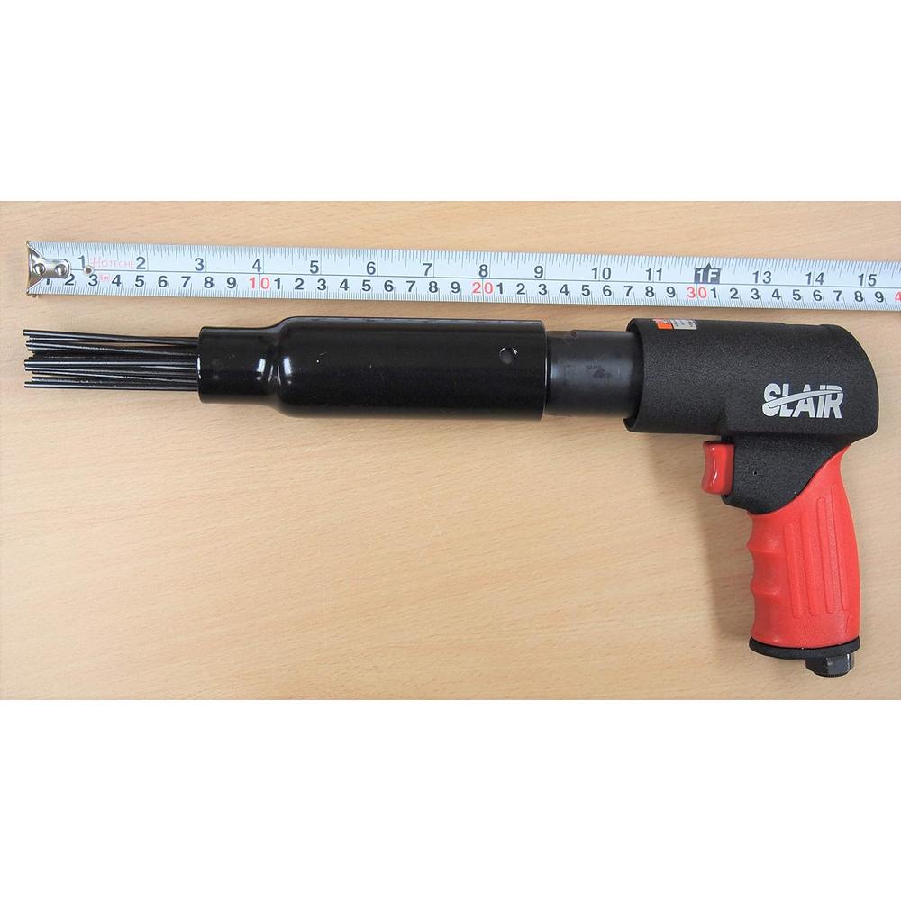 SLAIR Pistol Air Pneumatic Needle Scaler Hammer Chisel 5000BPM 19 Needles 5 Chisels Remove Paint Rust Welding