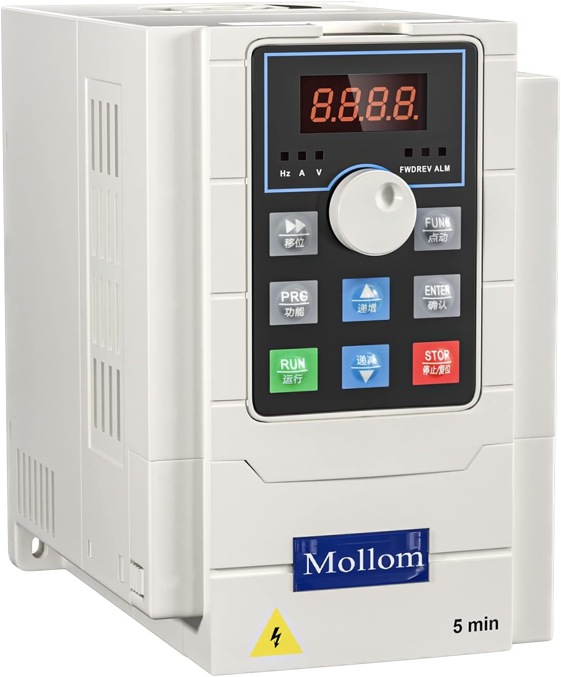 Mollom VFD 220V 1.5KW 2HP Single Phase Input 3 Phase 0-999Hz Output Variable Frequency Drive CNC Motor Inverter Converter for Spindle