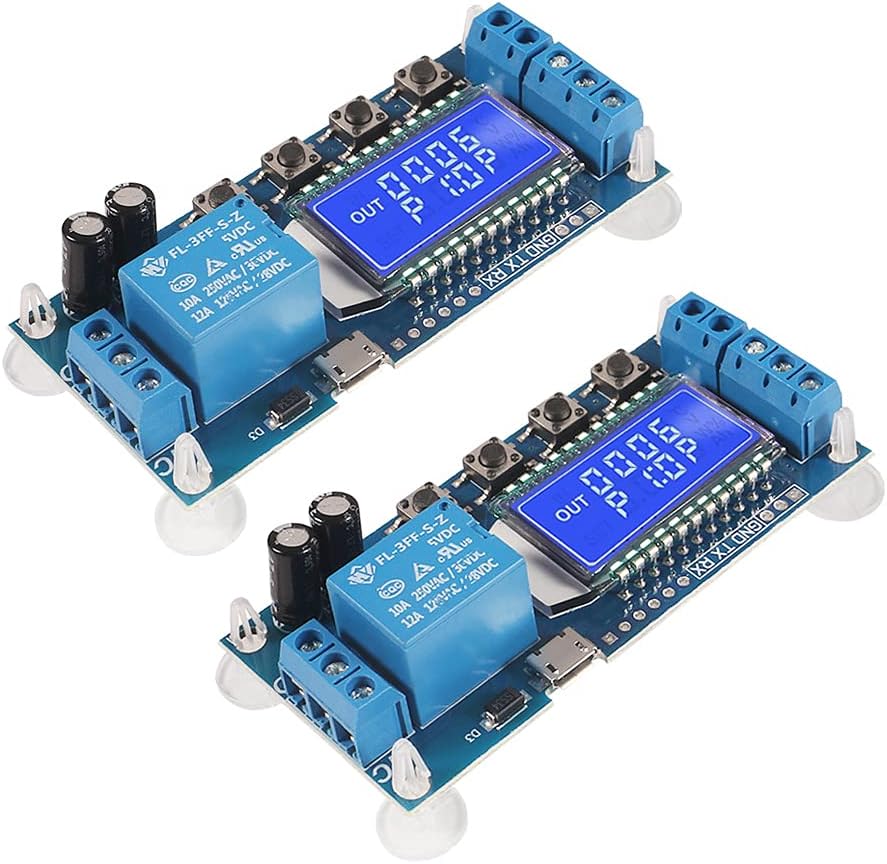 Aceirmc Time Delay Relay DC 5V 12V 24V Delay Controller Board Delay-Off Cycle Timer 0.01s-9999mins Trigger Delay Switching Relay Module