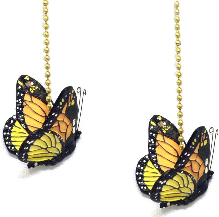 weez industries - Monarch Butterfly Ceiling Fan Pull Chain Extension Ornament 6" L (2)