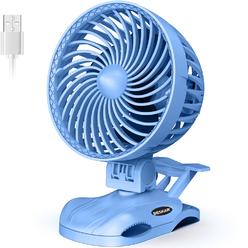 Generic Clip on Fan Small Desk Fan - Personal USB Fan with CVT Speeds and Strong Airflow, Adjustable Tilt, The Quiet Little Fan for Off
