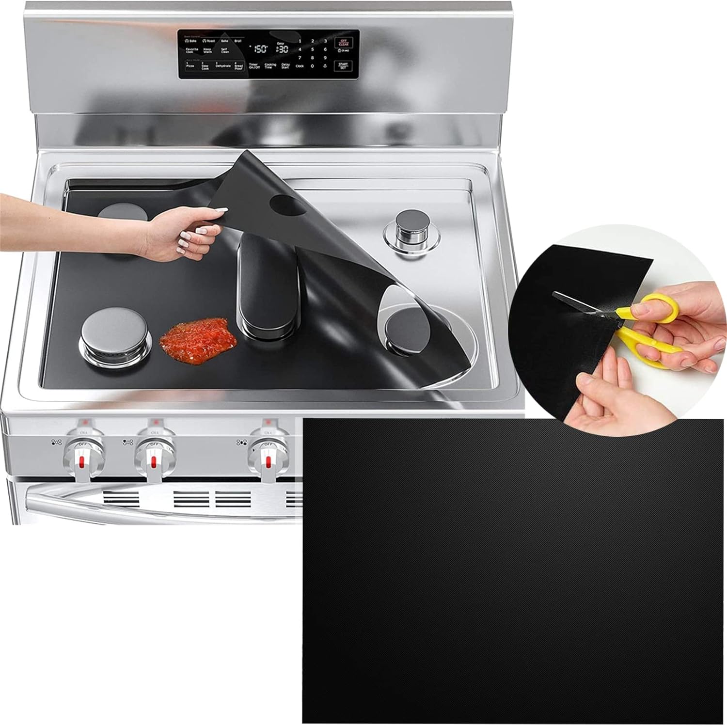 DAORDAER FD4fgf5561 1PCS Stove Covers for Gas Burners Stove Top