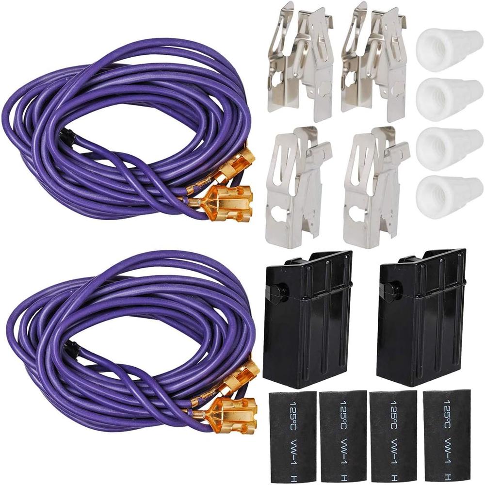 SaferCCTV WB17T10006 Surface Burner Receptacle Kit Replacement for WB17T10006 Electric Stove Range Refrigerator Oven Plug Connector, 2Pac