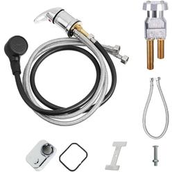 rlozui Salon Shampoo Bowl Faucet Vacuum Breaker Kit Faucet Temperature Control Valve with Sprayer Hose and Holder for Shampoo Bed Bowl