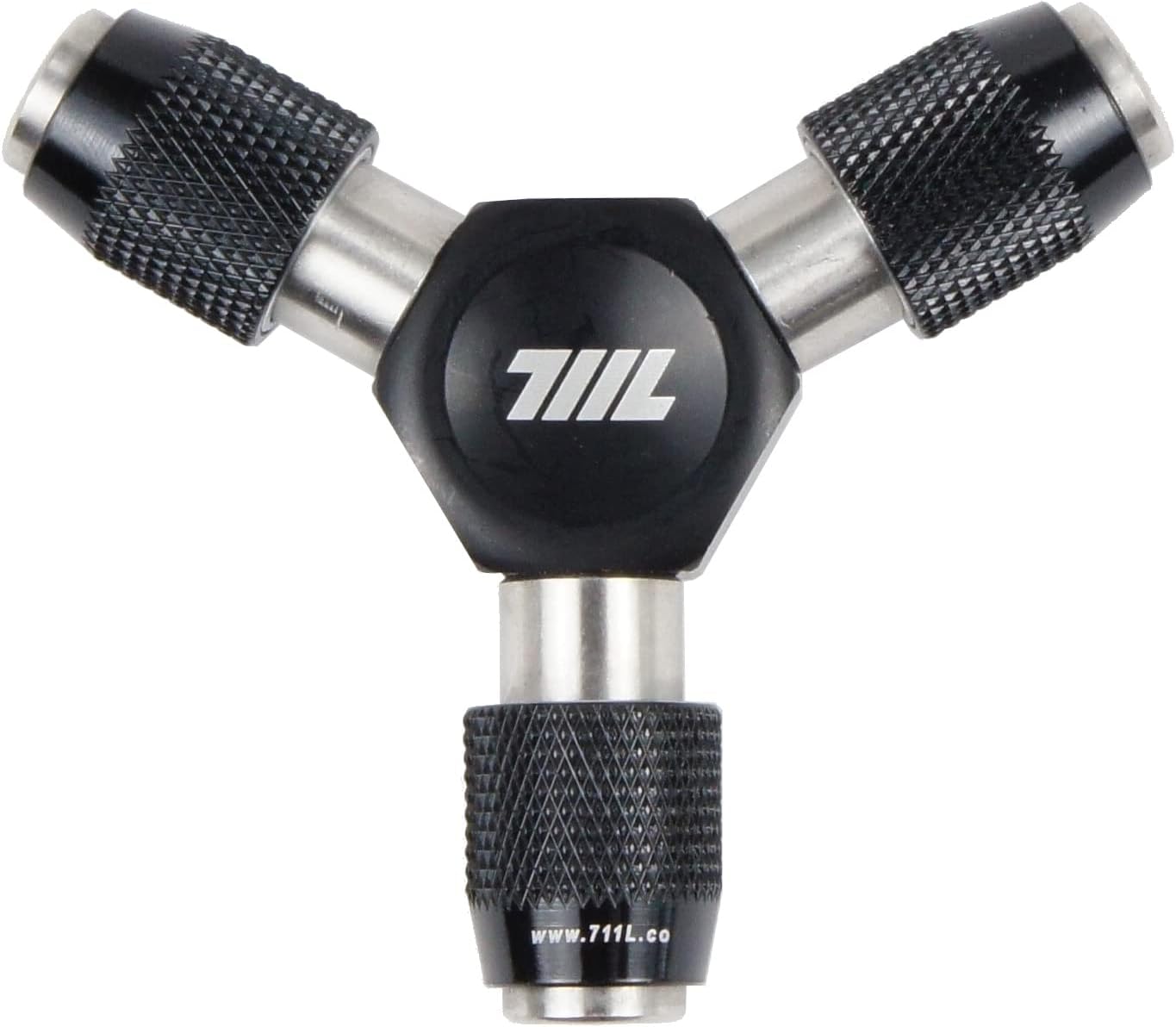 711L EDC Y Driver, 3 Way 1/4 Inch Hex Bit Holder, Y Type Hex Socket Wrench, Tri Wrench, Hex Key Handle I Compact Bicycle Scooter Too