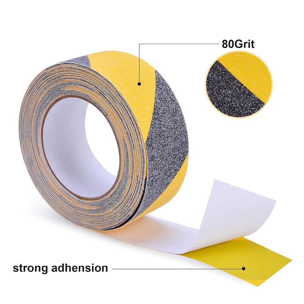 Generic Qingluan Anti Slip Safety Tape, 2 inch x 16.4 feet, Non Slip Stair Tape for Steps Outdoor Waterproof, Heavy Duty Grip Tape for