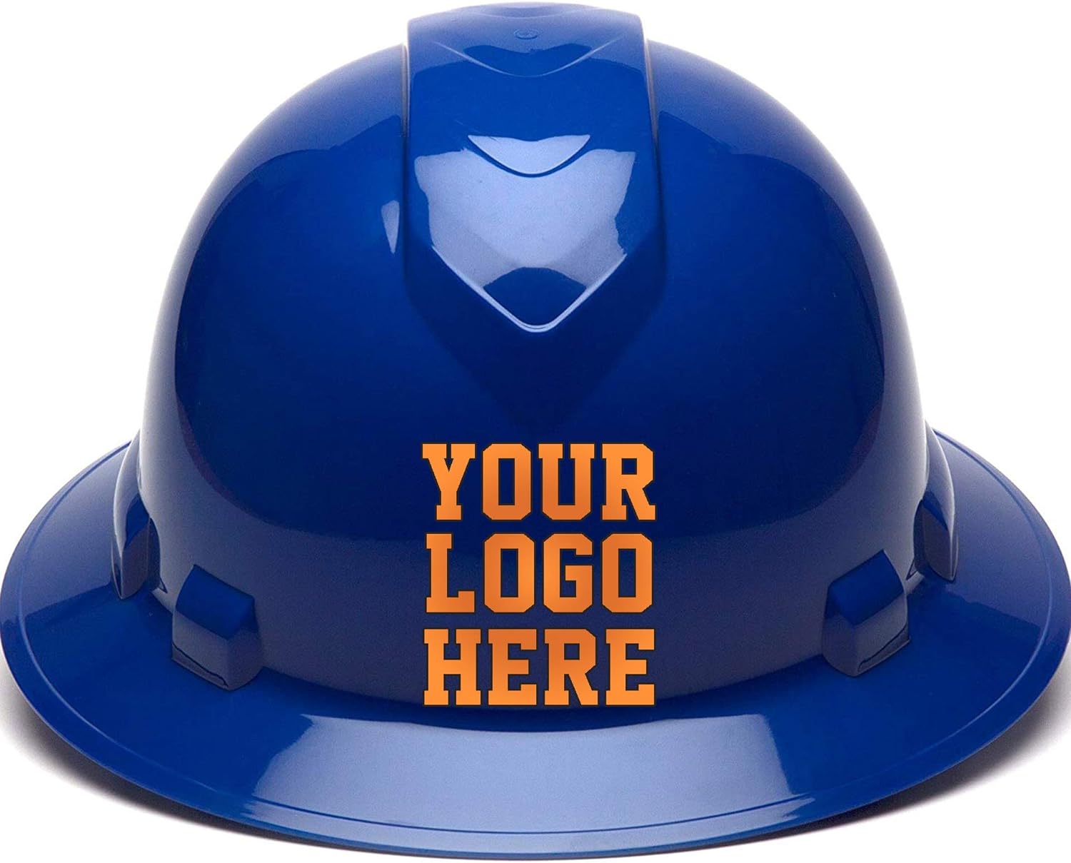 RUGGEDIM Custom Hard Hats - Personalized Logo - Full Brim 4 Point Ratchet Suspension