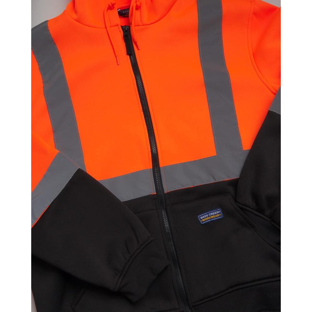 Generic Bass Creek Outfitters Men's Safety Jacket &#226;&#128;&#147; ANSI/ISEA Class 3 High Visibility Dual Tone Reflective