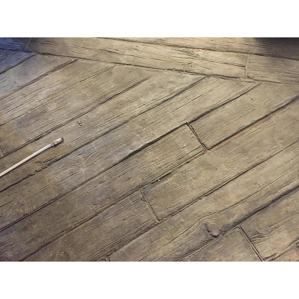 Walttools Weatherwood Plank Concrete Stamp Single  | Realistic Hardwood Slabs, Sturdy Polyurethane Texturing Mat, Decorative Lumber Detai