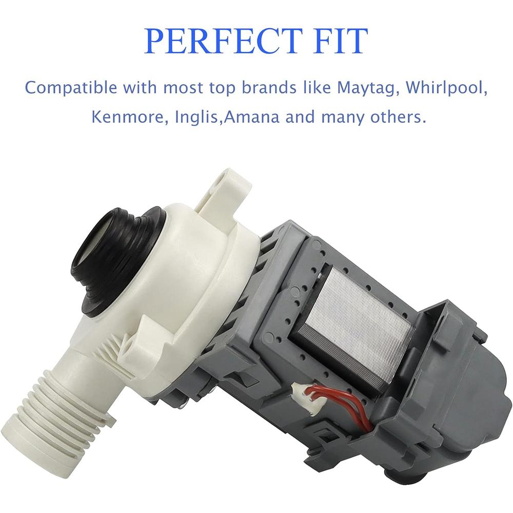 Wsh supplier W10276397 Washer Drain Pump for Whirlpool Kenmore Mayt-ag Washing Machine-Replaces WPW10276397VP B40-3A 1874334 AP6018417 LP397