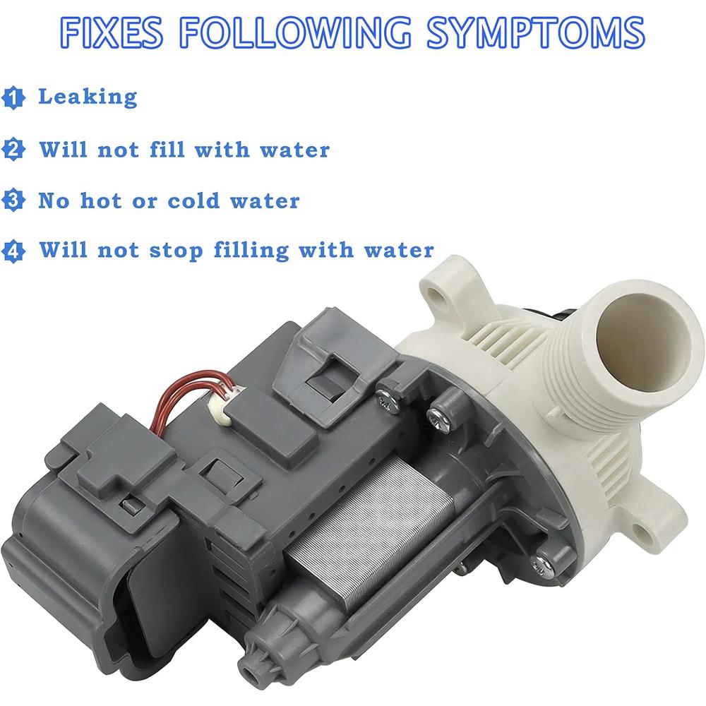 Wsh supplier W10276397 Washer Drain Pump for Whirlpool Kenmore Mayt-ag Washing Machine-Replaces WPW10276397VP B40-3A 1874334 AP6018417 LP397