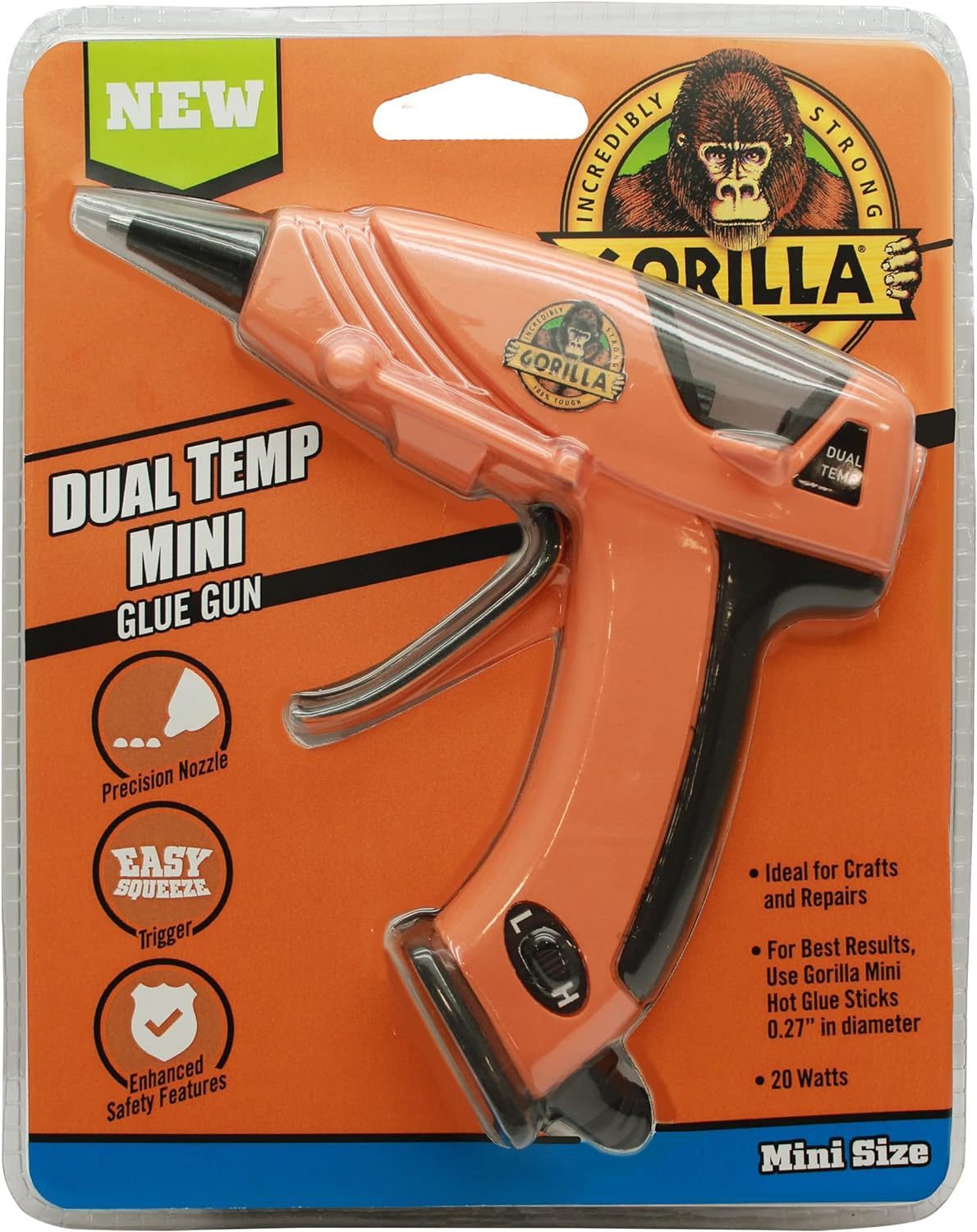 Gorilla Glue Gorilla 20 watts Dual Temperature Mini Glue Gun