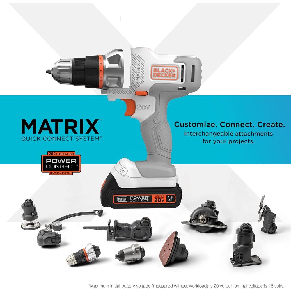 Black+Decker 20V MAX Cordless Matrix Drill Driver- Sears Marketplace