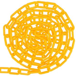 Generic MANCHAP 164 Ft Yellow Plastic Chain Links, Plastic Crowd Control  Chain, Plastic Barrier Chain Safety