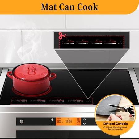 Generic iSH09-M416932mn Cook's Aid Induction Cooktop Protector Mat  20.4x30.7 In, (Magnetic) Electric Stove Burner Covers Antiscratch as Glass  Top Stove