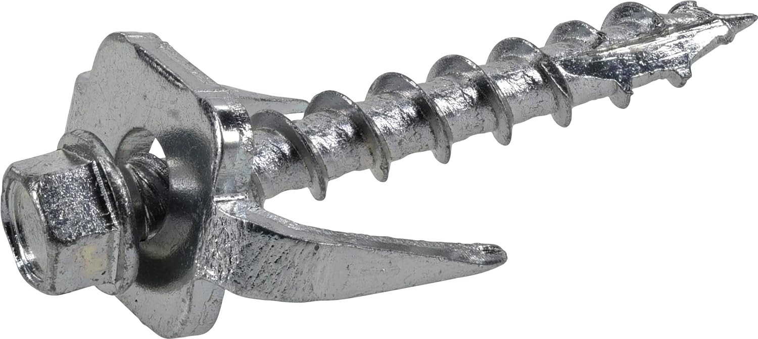 Generic FAS-N-TITE Exterior-Coated Fence Post Screws (#12 x 1-1/2") - 175 Pieces, Silver (9976305)