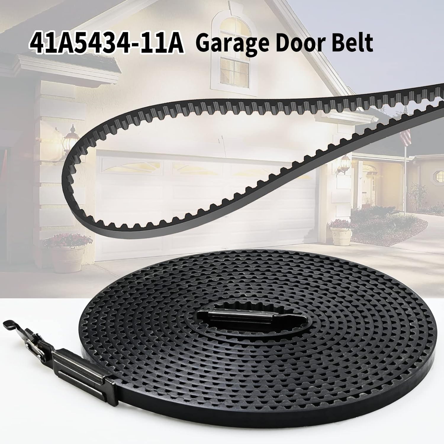 Generic Upgraded Drive Belt 41A5434-11A for 7ft Chamberlain Craftsman Garage Door Opener Belt Assembly, Compatible with Liftmaster/Cham