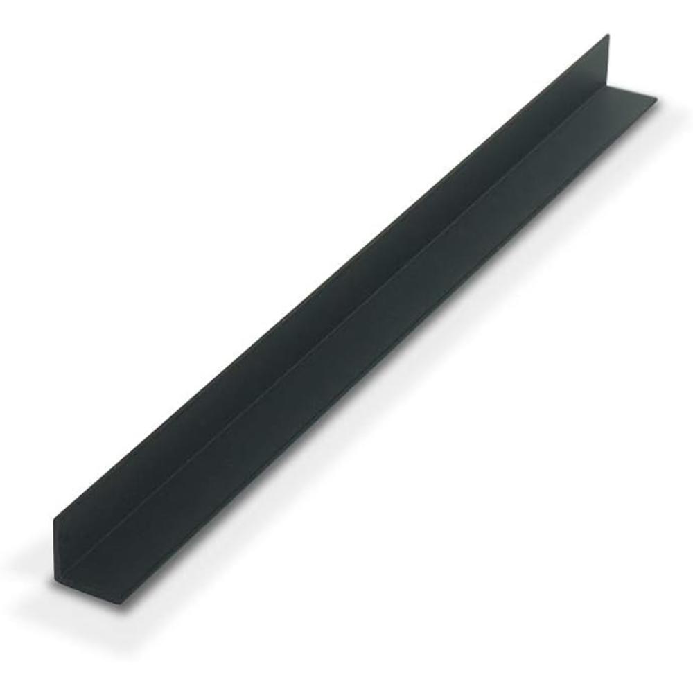 Generic Outwater Plastics 1933-Bk Black 1/2 Inch X 1/2 Inch X 3/64 (.047) Inch Thick Styrene Plastic Even Leg Angle Moulding 36 Inch Le