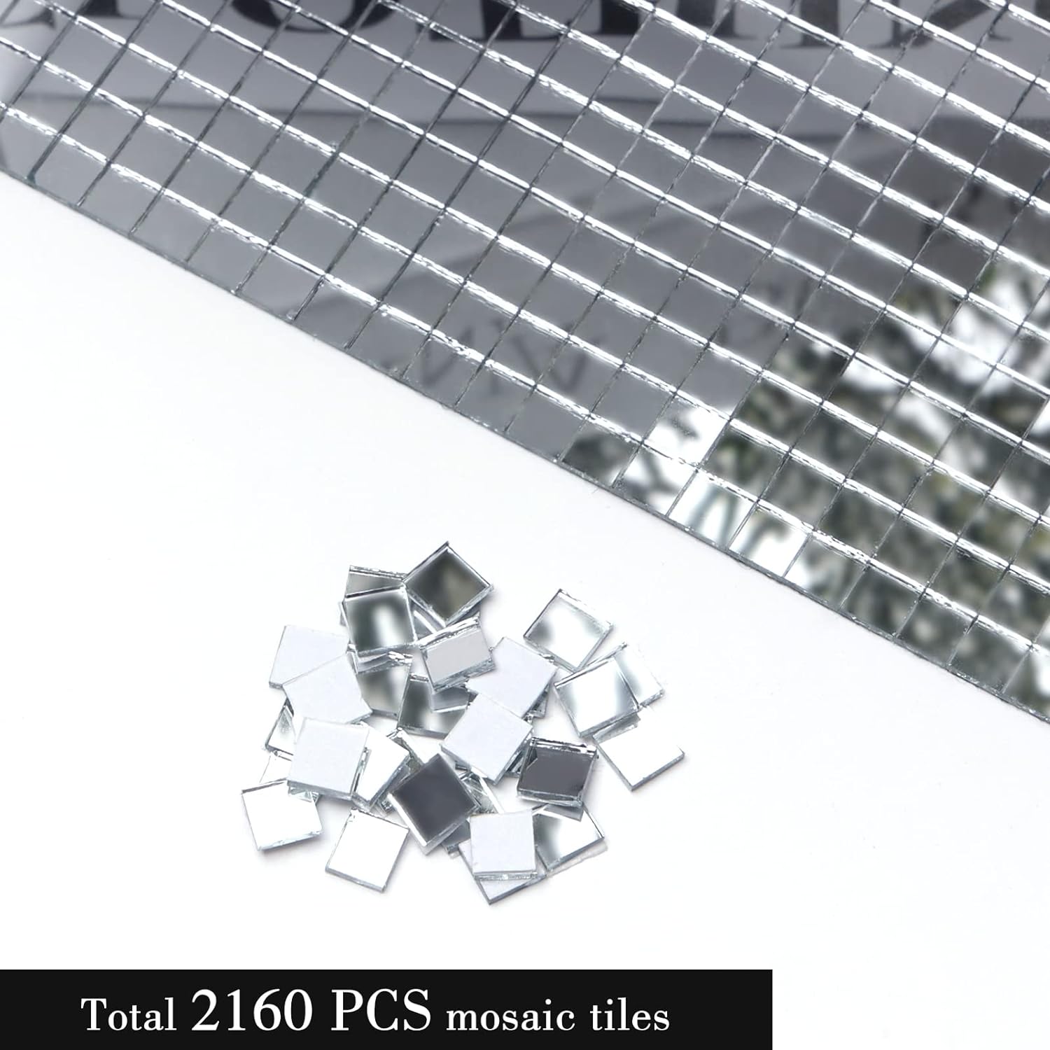 Generic PP OPOUNT 2160 PCS Disco Ball Tiles, Self-Adhesive Mirror
