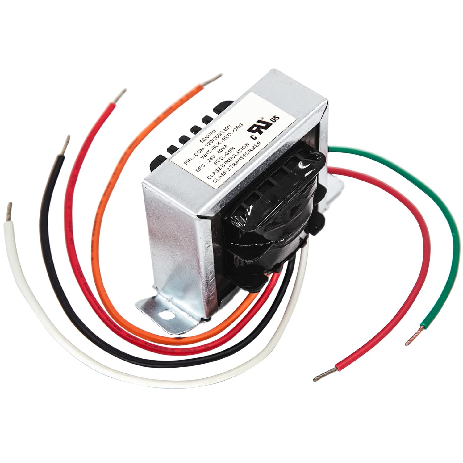 Generic 24V 40VA Control Transformer 40VA, Primary 120, 208, 240V Secondary  24V, HVAC Furnace Multi Tap with Foot Mount, 2 Yrs Warranty