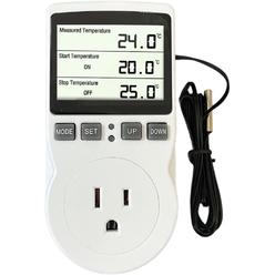 Generic Plug in Thermostat Temperature Controller Electric Digital Thermostat Heating Cooling Mode Timer