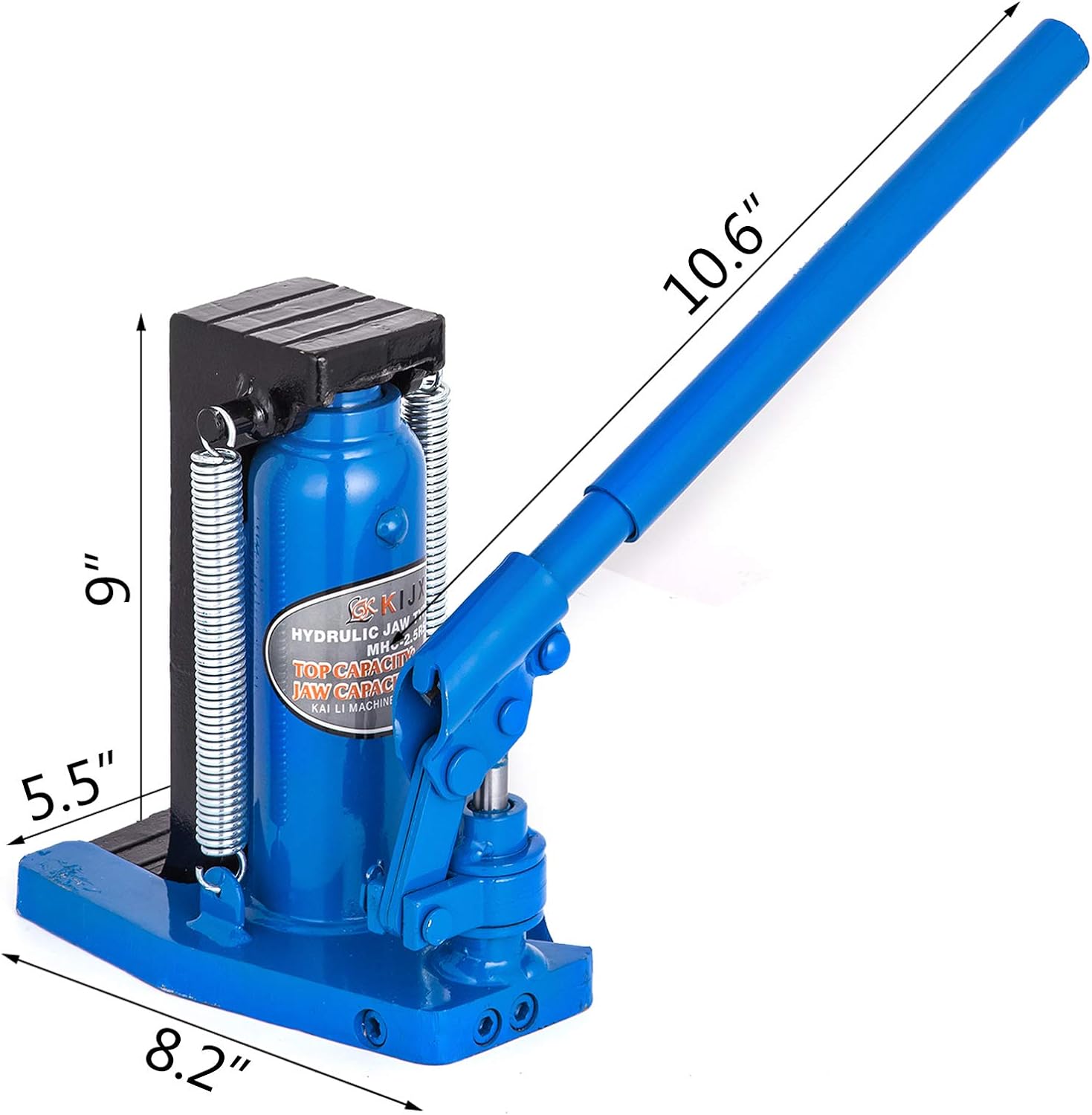 Generic Mophorn Toe Jack Lift Hydraulic Machine Toe Jack Lift Air Hydraulic Toe Jack Proprietary Heat-Treated Steel (2.5-5Ton Blue)