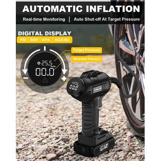 Tire Inflator Portable Air Copressor, 150PSI Cordless Tire Pup with Tire Inflator Portable Air Copressor, 150PSI Cordless Tire Pup with