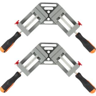 HORUSDY 90 Degree Right Angle Clamp, Quick-Jaw, Aluminum Alloy Double Handle Corner