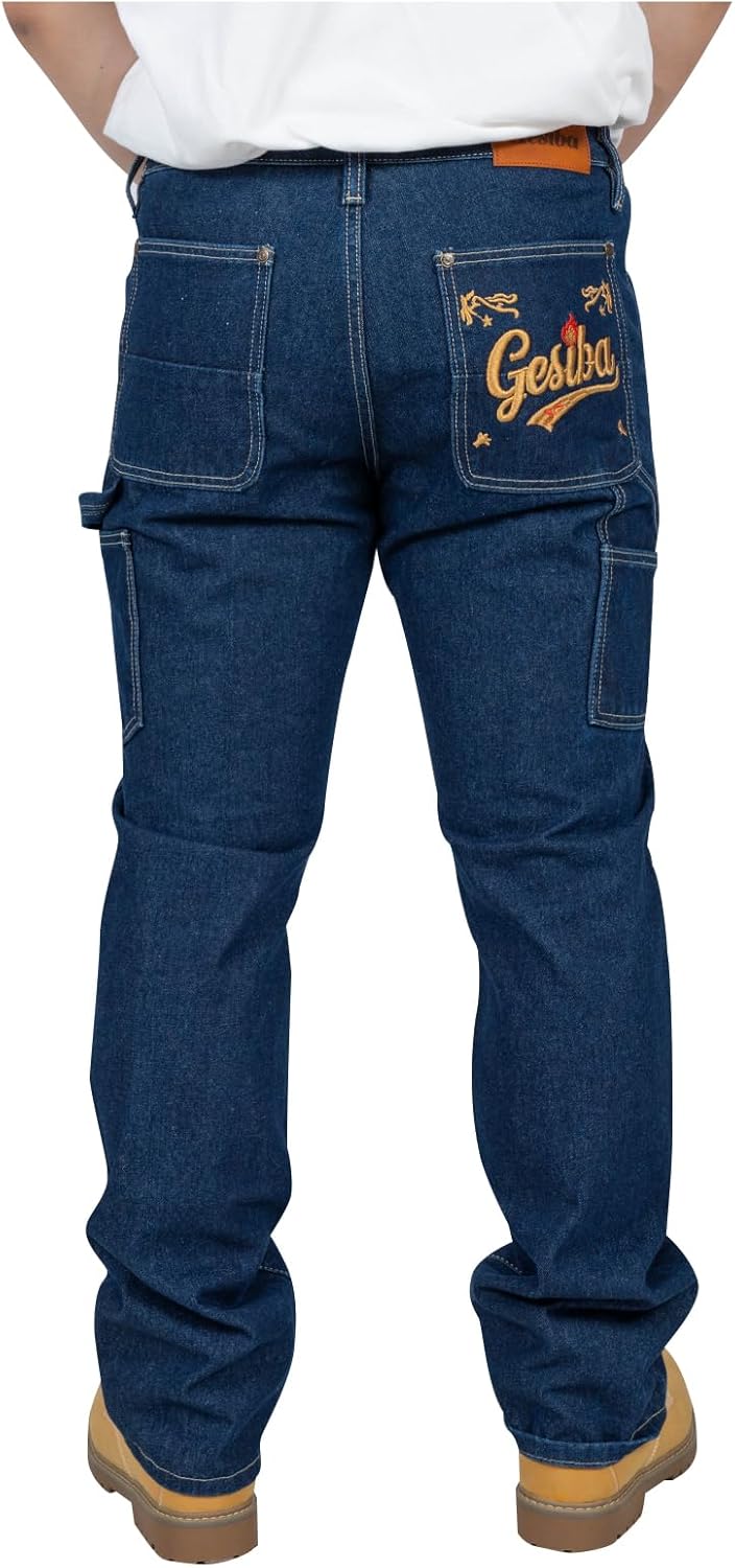 Denim délavé taille haute coupe droite