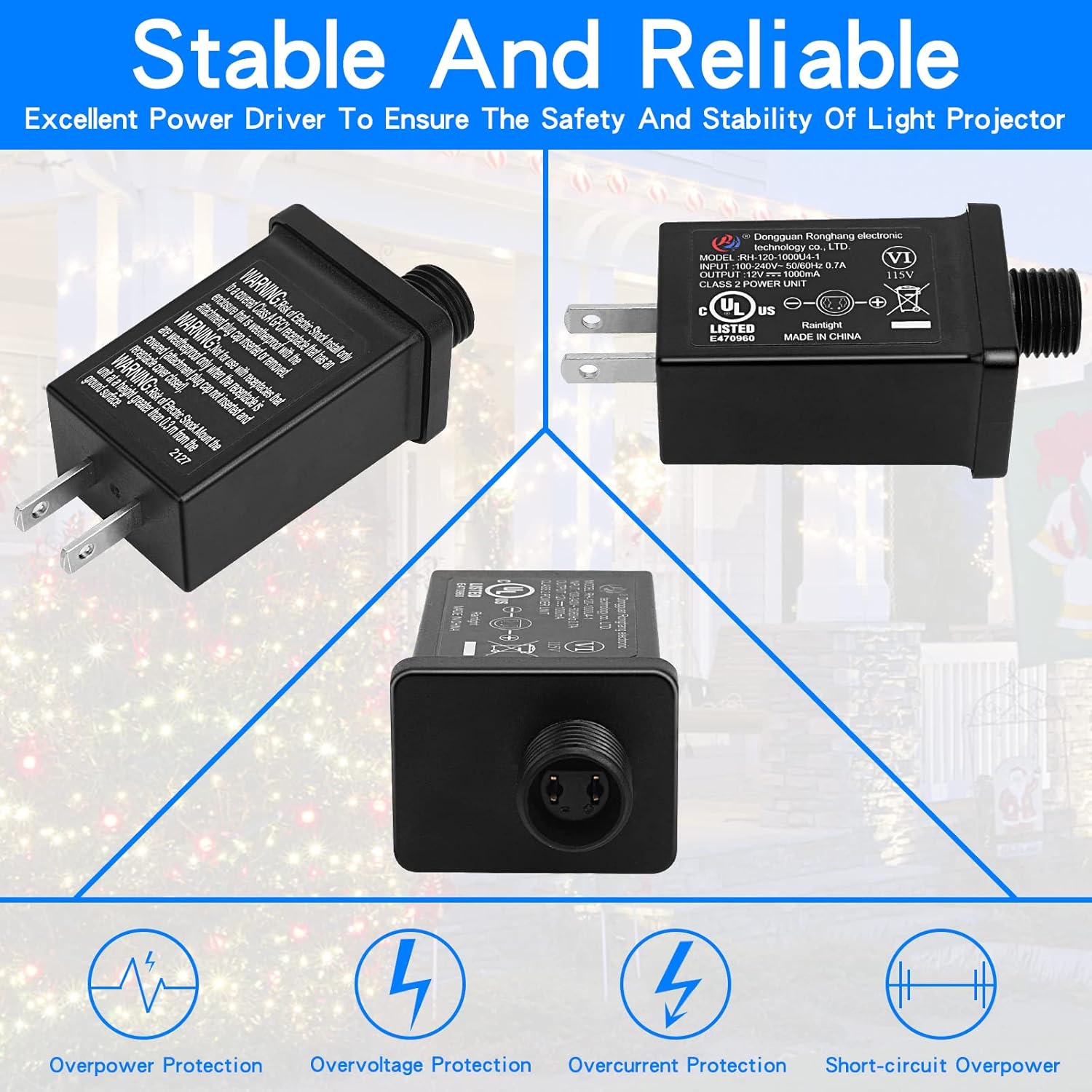 Replacement Yard Inflatable Adapter 12V 1.25A, Transformer U - Shop