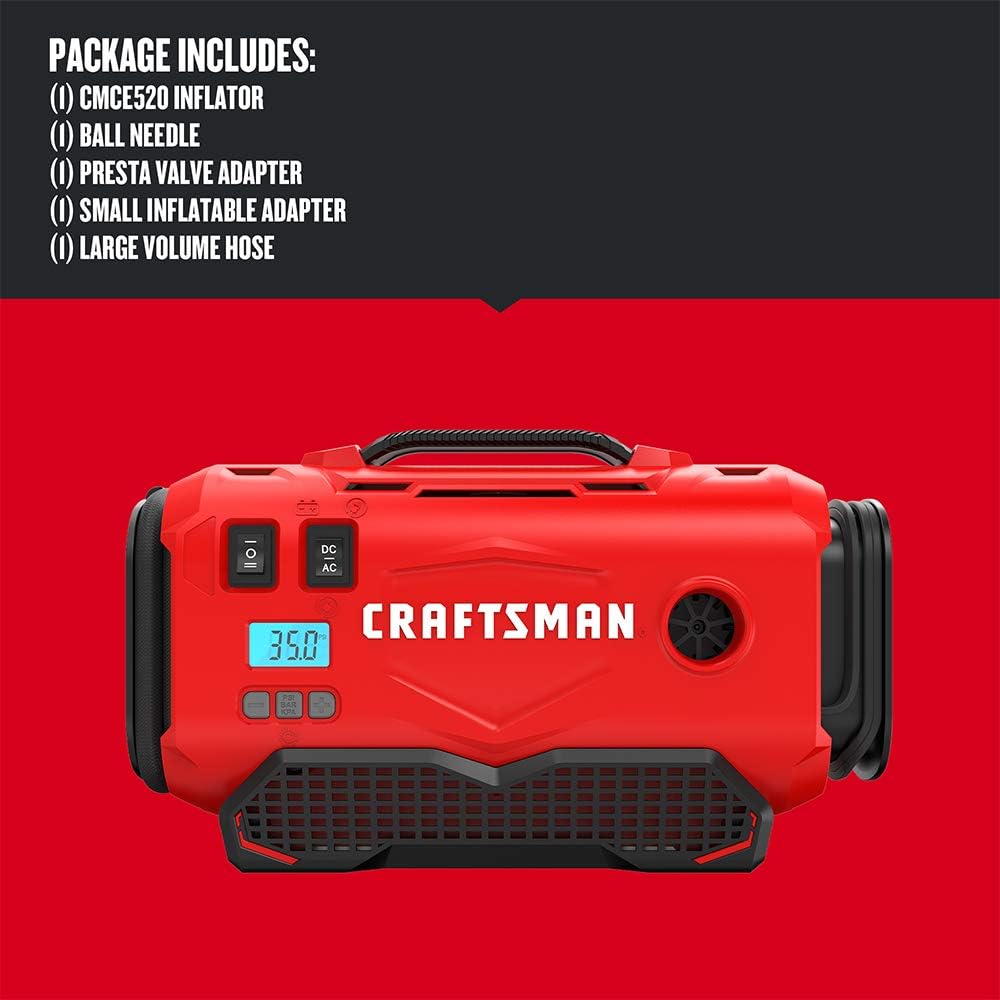 Craftsman V20 Inflator, Tool Only (CMCE520B)