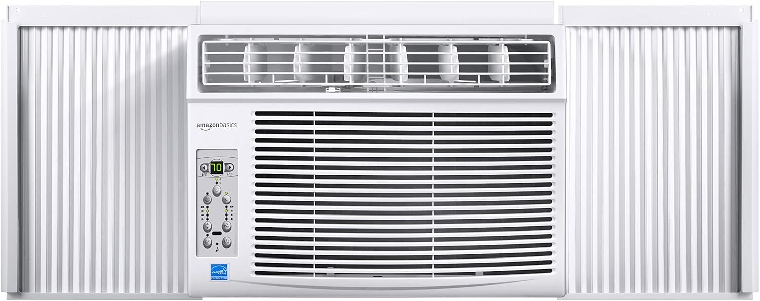 Photo 1 of Amazon Basics Window-Mounted Air Conditioner with Remote - Cools 250 Square Feet, 6000 BTU, Energy Star, Energy Star