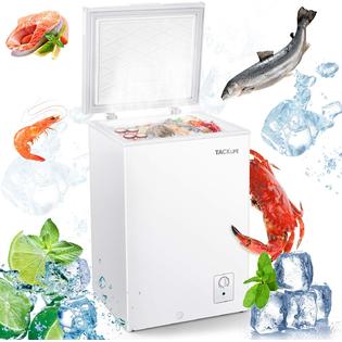 Tacklife Mpwcf355t Chest Freezer 3 5 Cu Ft Quiet Deep Freezer 7 Temp Settings 11 2a Lowest Energy Saving Compa