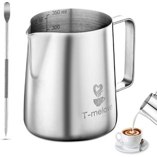 Generic T Melove Milk Frothing Pitcher Stainless Steel 304 350ml 12oz S 600ml oz M Coffee Milk Frother Cup With Decorating Art Pen Generic T Melove Milk Frothing Pitcher Stainless Steel 304 350ml 12oz S 600ml oz M Coffee Milk Frother Cup With Decorating Art Pen
