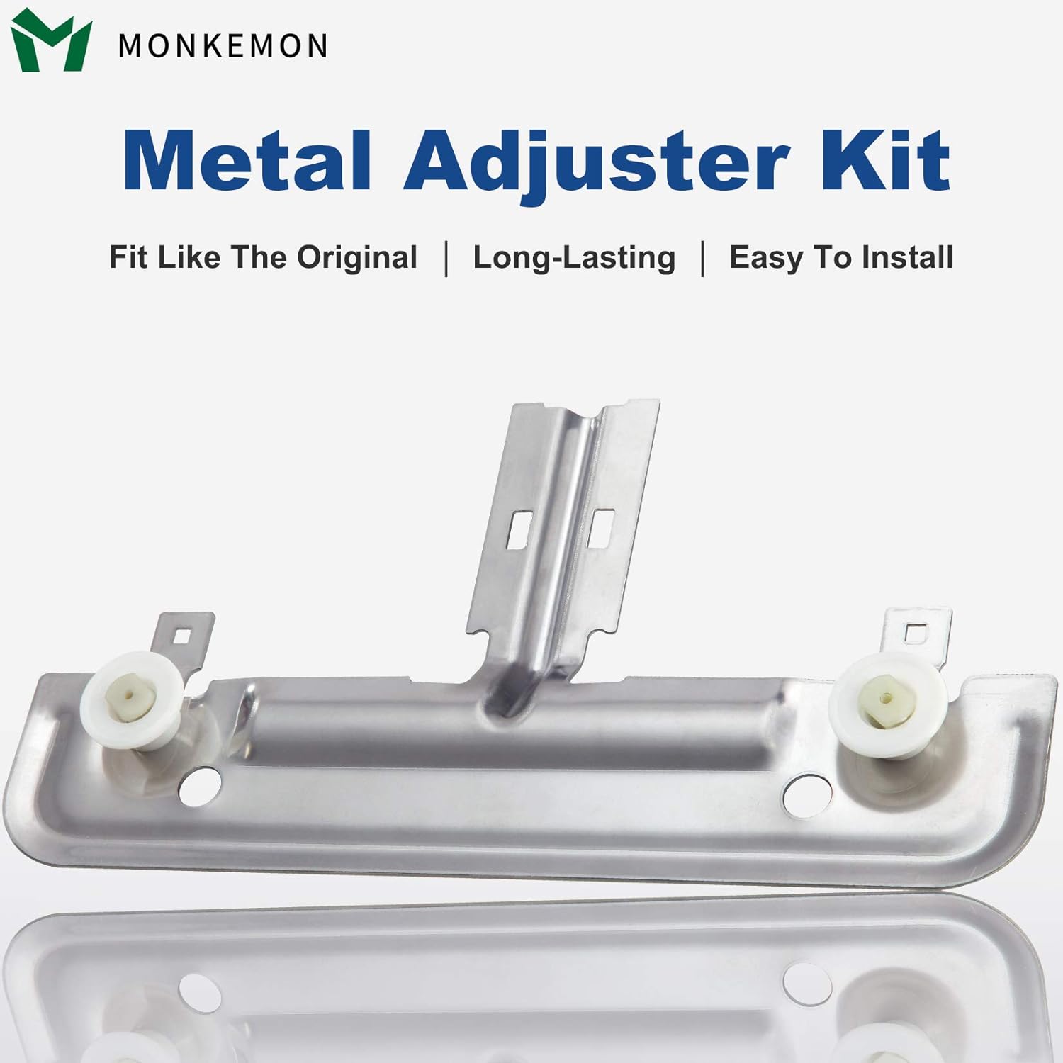Monkemon W10712395 Dishwasher Upper Rack Adjuster Metal Kit, Replace W10350375 AP5957560 Dishwasher Parts, Compatible with kenmore whirl