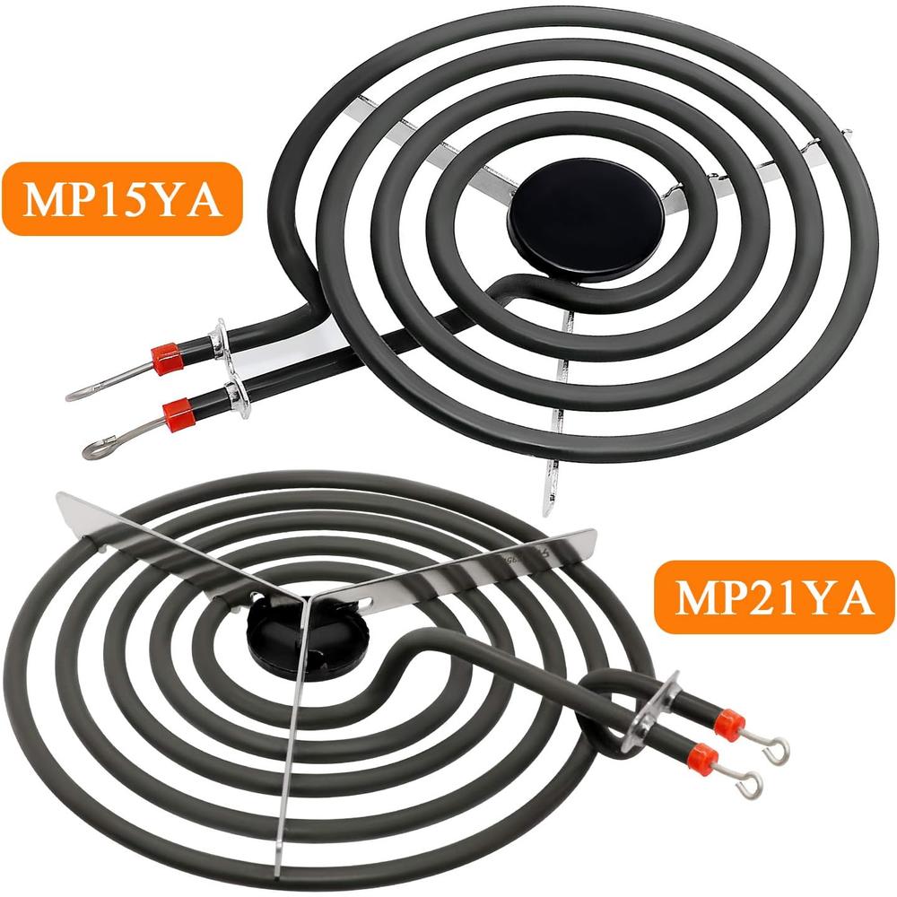 Beaquicy MP31YA Electric Range Burner Element - Replacement for Kenmore Whirlpool Range Stove - Package Include 3 pcs MP15YA 6" and