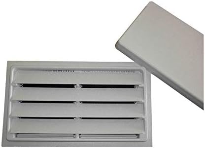 Crawl Space Door Systems, Inc. Manual Crawl Space Vent with Removable Cover and Vermin Screen (White, 8" Height x 16" Width)