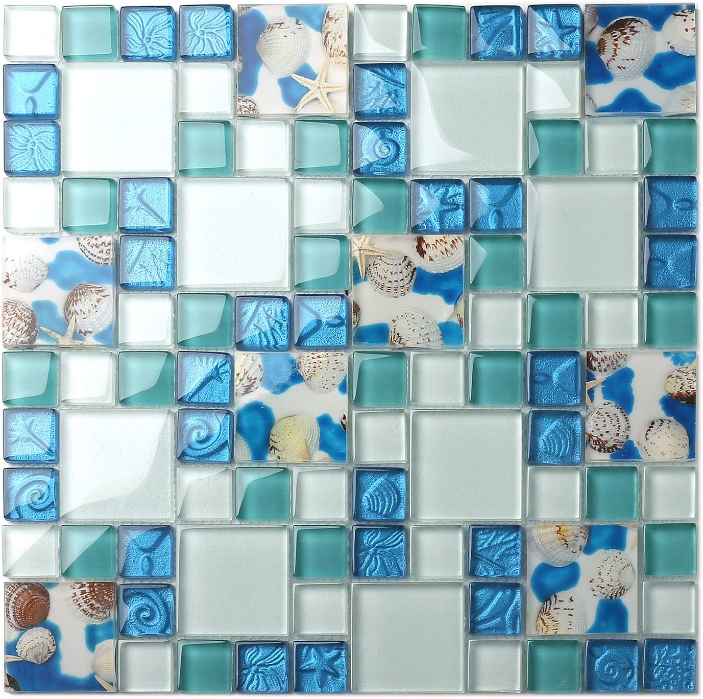 Tst Mosaic Tiles Glass Conch Tiles Beach Style Sea Blue Glass Tile Glass Mosaics Wall Art Kitchen Backsplash Bathroom Design Tstgt370 1 Sample Tst Mosaic Tiles Glass Conch Tiles Beach Style Sea Blue Glass Tile Glass Mosaics Wall Art Kitchen Backsplash Bathroom Design Tstgt370 1 Sample