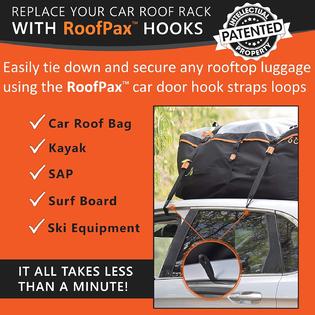 Roofpax 6 Rooftop Cargo Tie Down Hook Straps For Strapping Down Any Car Top Luggage No More Straps Inside Your Car 100 Waterproof At Roofpax 6 Rooftop Cargo Tie Down Hook Straps For Strapping Down Any Car Top Luggage No More Straps Inside Your Car 100 Waterproof At
